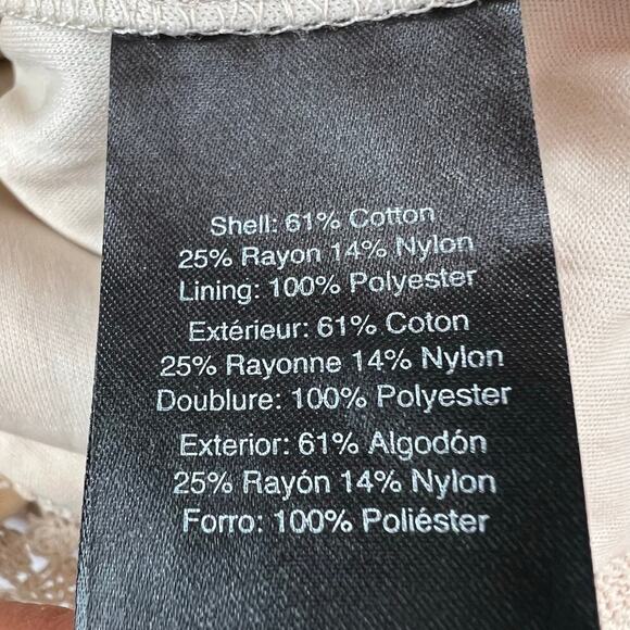 Donna Karan New York Boat Neck Lace Sleeveless Shift Dress Women's Size 16 - Picture 16 of 16